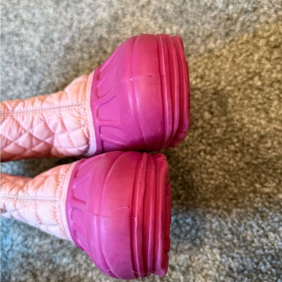 Sorel Powder Storm Pink Quilted Lined Pull On Winter Snow Boots Youth Girls SZ 4 - Picture 6 of 7